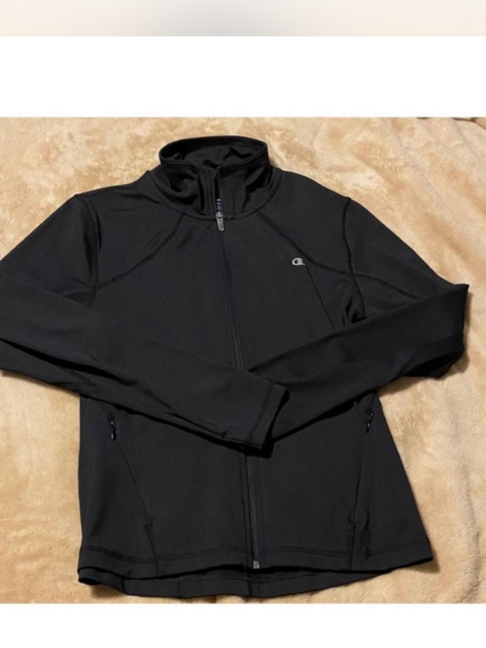 Champion Women's Black Full-Zip Performance Jacket Sz S